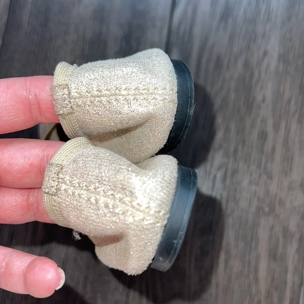 Ruby and Bloom toddler gold dress shoes